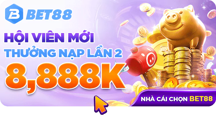 BET88 thưởng nạp lần đầu lên đến 1888K